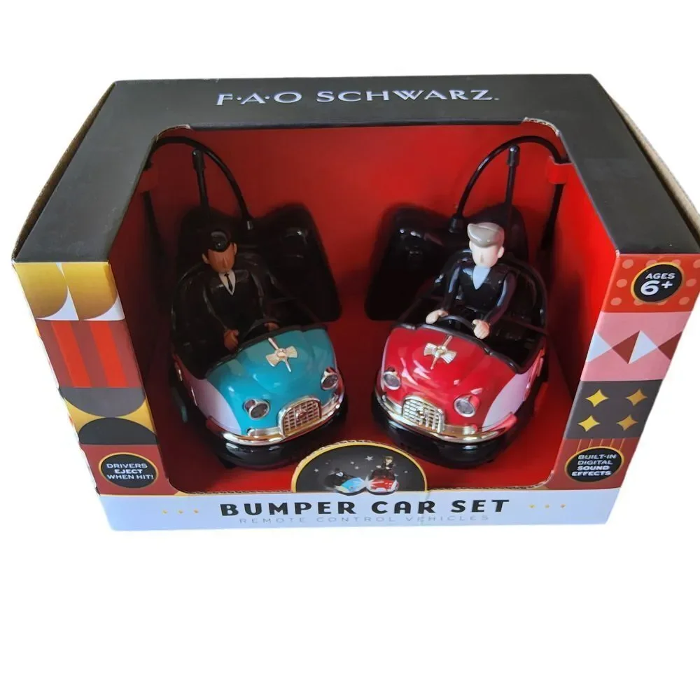 FAO Schwarz 2-Pack Bumper Cars –‎ Dual Remote Control Vehicles for Boys & Girls